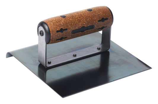 6" x 6" 1/2"R Elite Series Five Star™ Blue Steel Hand Edger with Cork Handle