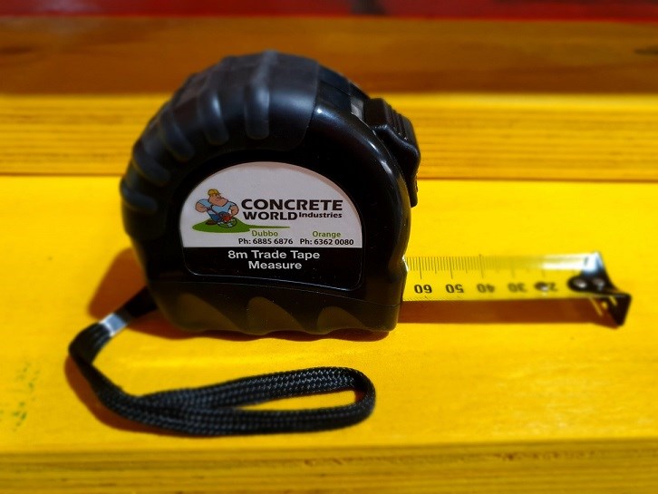 Concrete World Tape Measure 8m